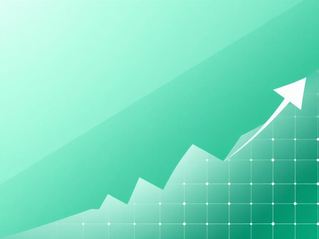Abstract financial growth pattern